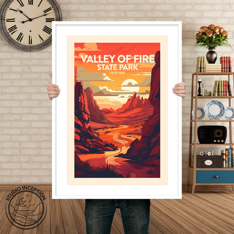 Valley of Fire Traditional Style Print