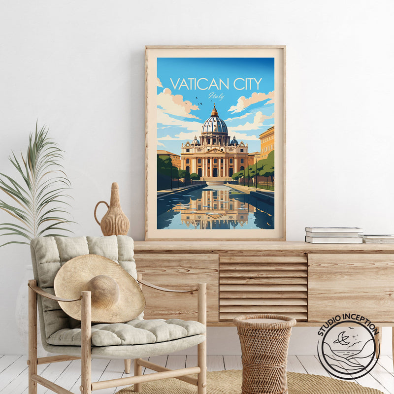 Vatican City Traditional Style Print