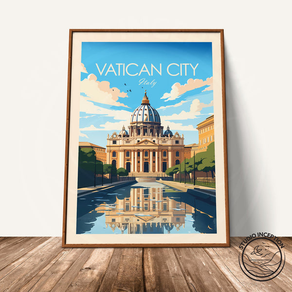 Vatican City Traditional Style Print