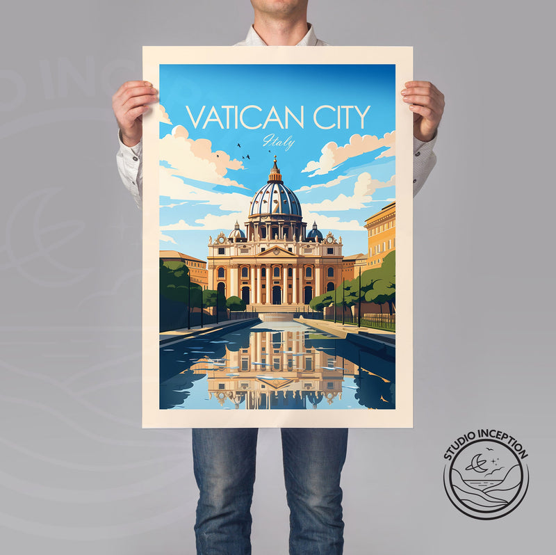 Vatican City Traditional Style Print