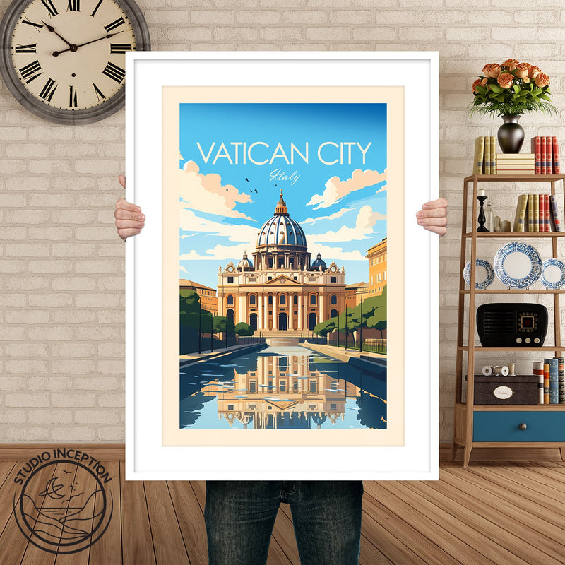 Vatican City Traditional Style Print