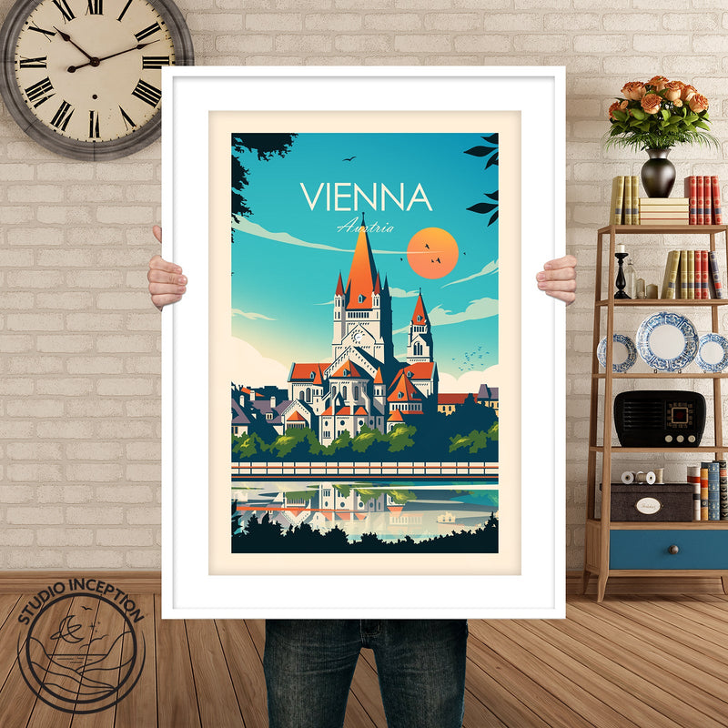 Vienna Austria Traditional Style Print