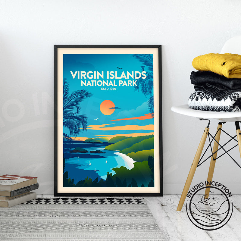 Virgin Islands National Park Traditional Style Print