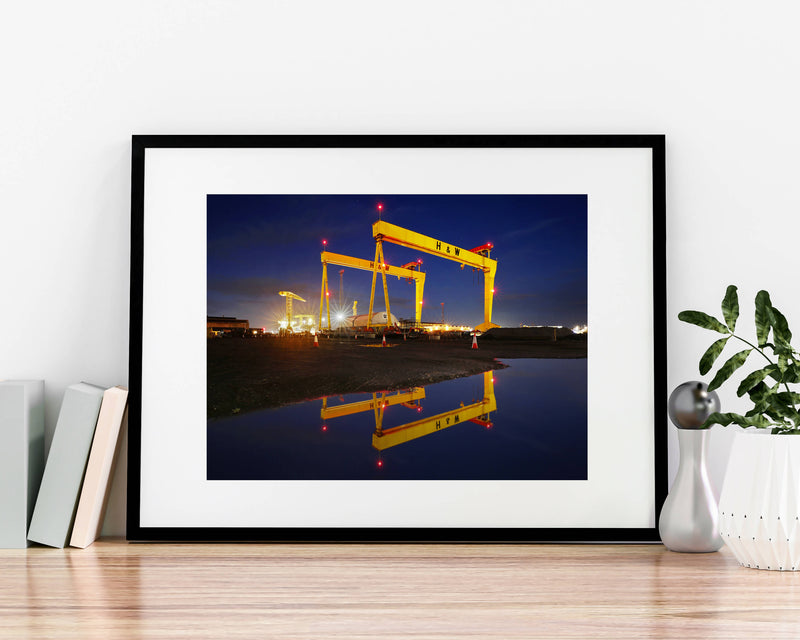 Harland & Wolff A4 Mounted Print