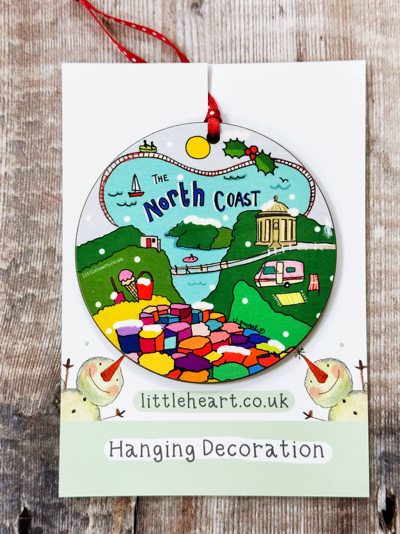 The North Coast Christmas Hanging Decoration by Julie Dougal