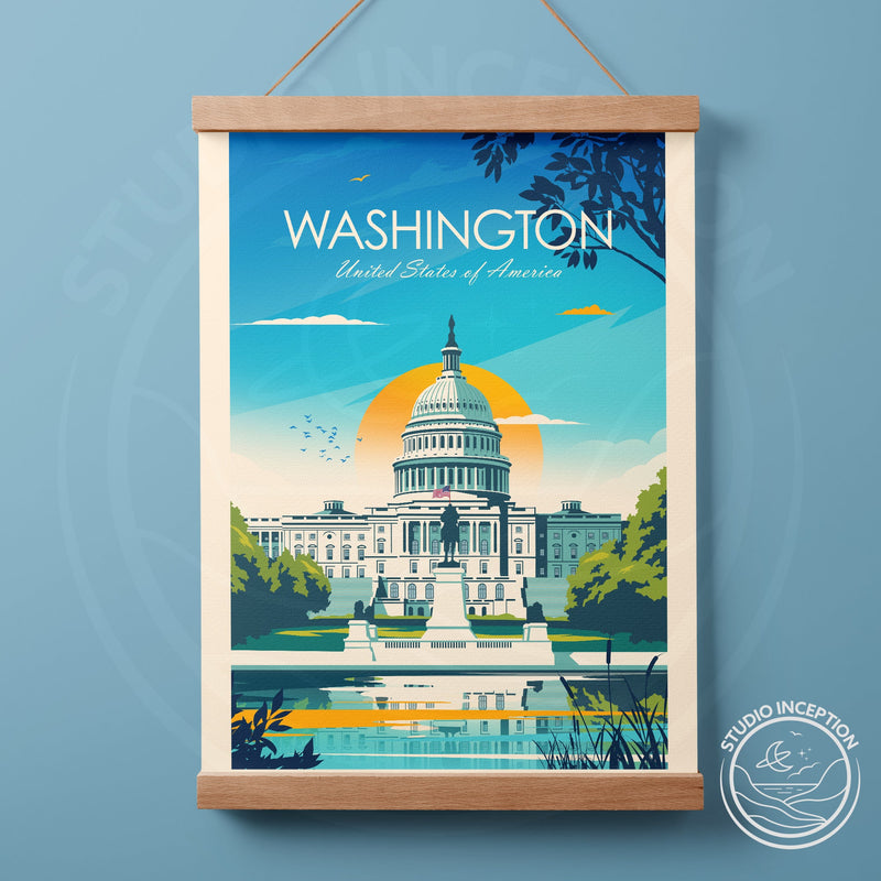 Washington DC Traditional Style Print