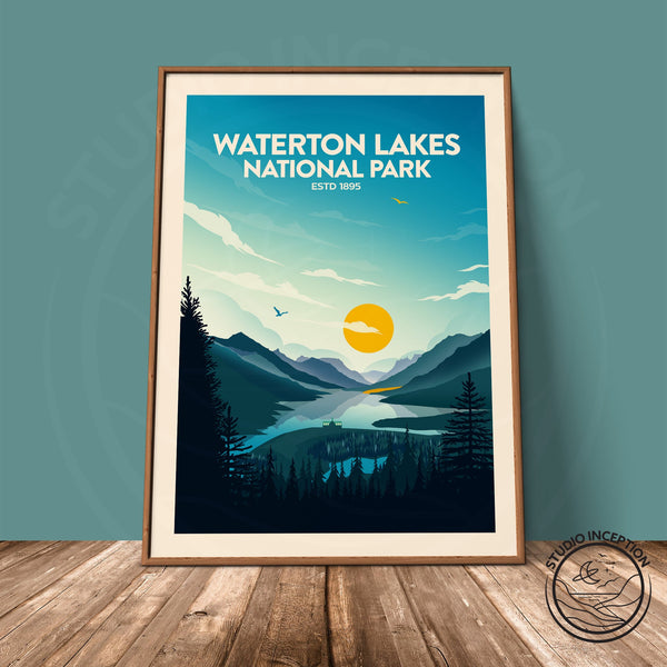 Waterton Lakes National Park Traditional Style Print