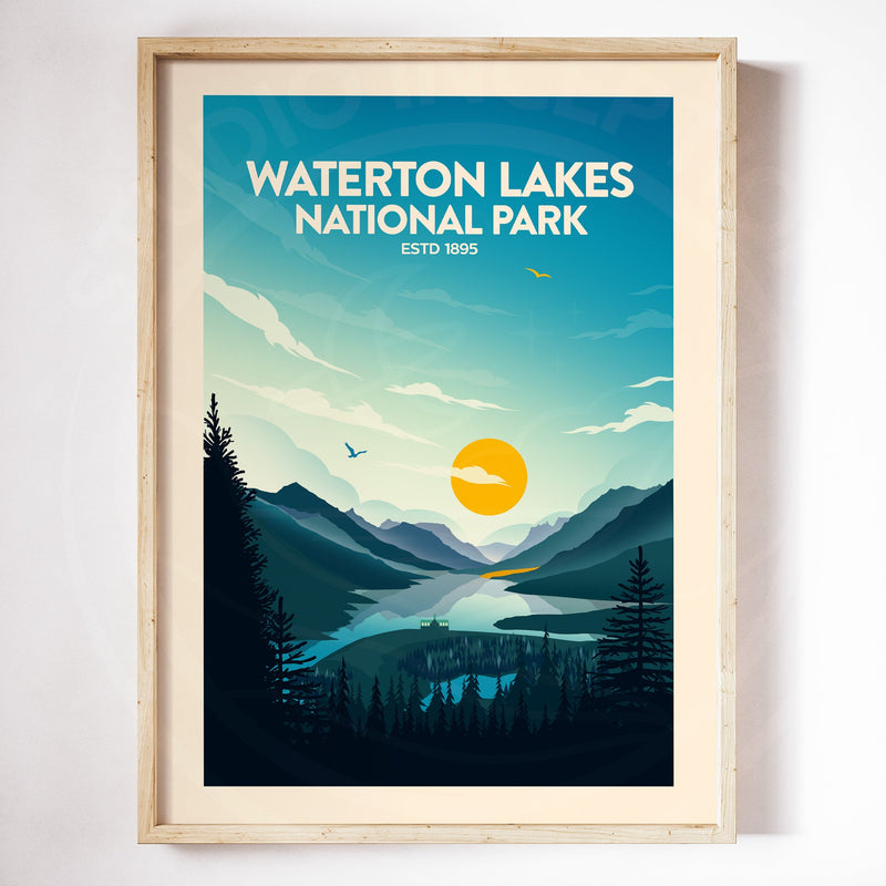 Waterton Lakes National Park Traditional Style Print