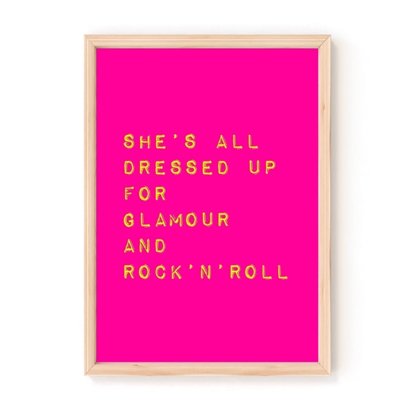 Rock 'n Roll by Westlife A4 Lyrics Print
