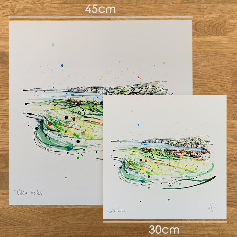 White Rocks - Royal Portrush Golf Club Print with Size and Presentation Options