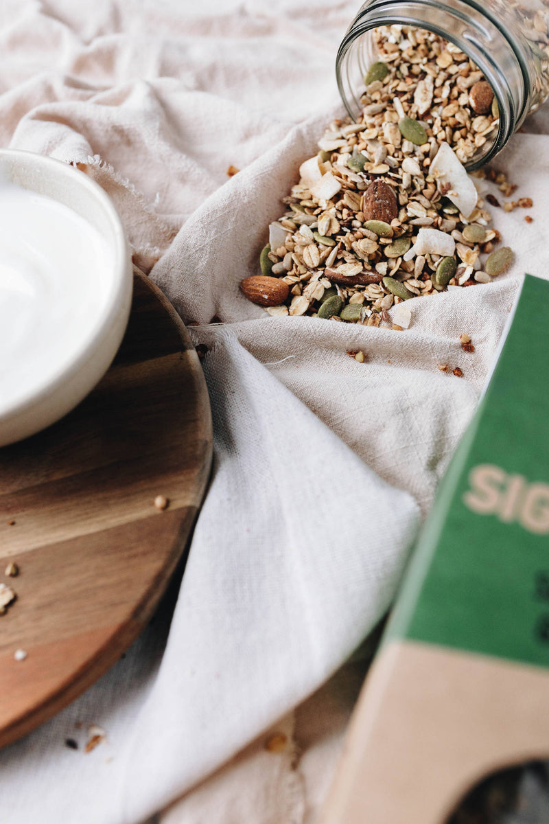 Signature - Seed & Nut Granola, 300G Bag | Green Fingers Family | Vegan | Gluten-free | Refined Sugar-free | Compostable Packaging