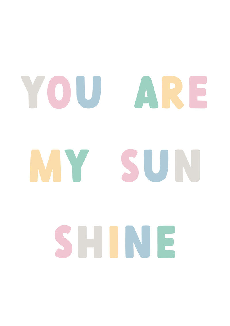 You Are My Sunshine Trio (Pastel)