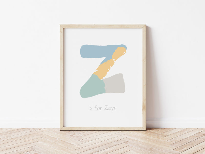 Boys Pastel Initial