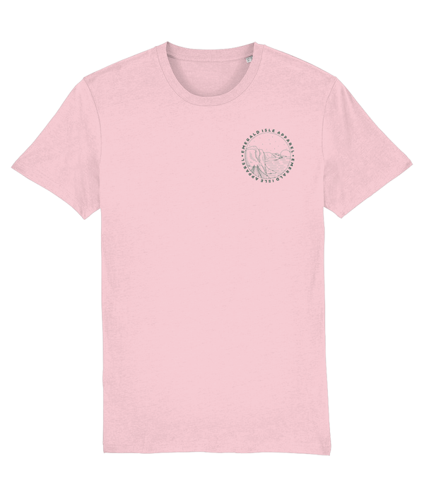 Cotton Pink Emerald Isle Apparel Logo Unisex T-Shirt