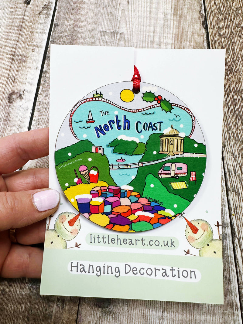 The North Coast Christmas Hanging Decoration by Julie Dougal