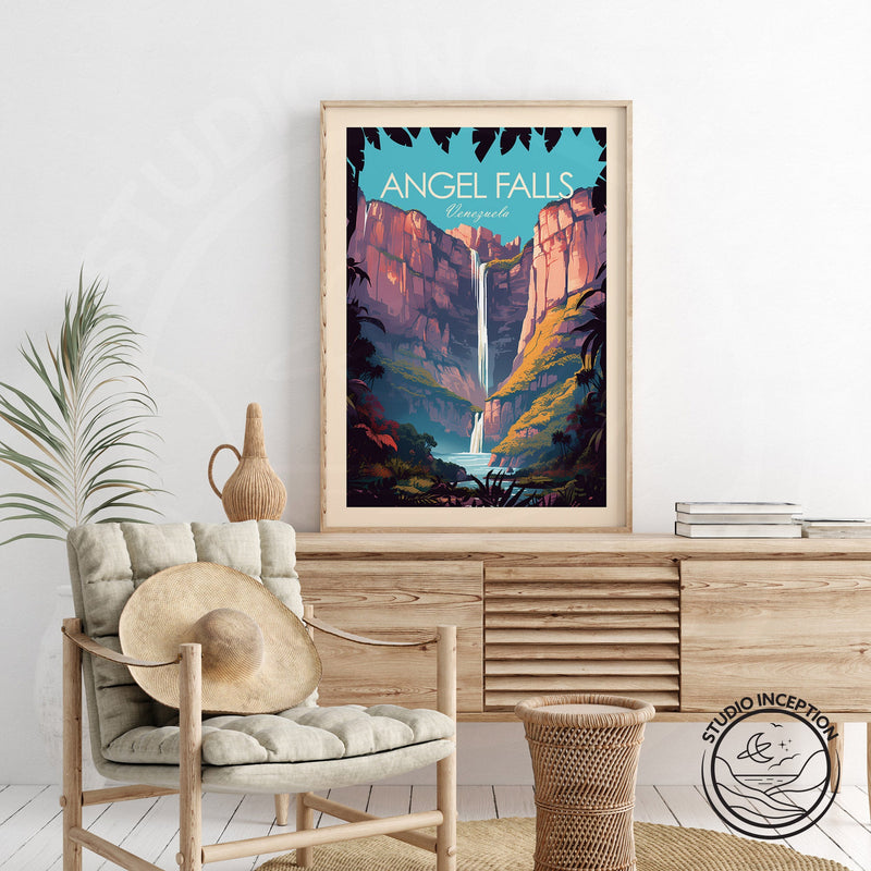 Angel Falls Venezuela Traditional Style Print