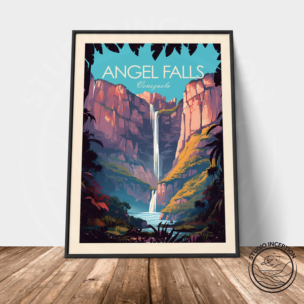 Angel Falls Venezuela Traditional Style Print