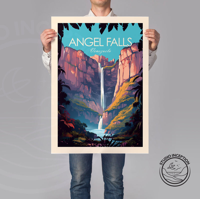 Angel Falls Venezuela Traditional Style Print