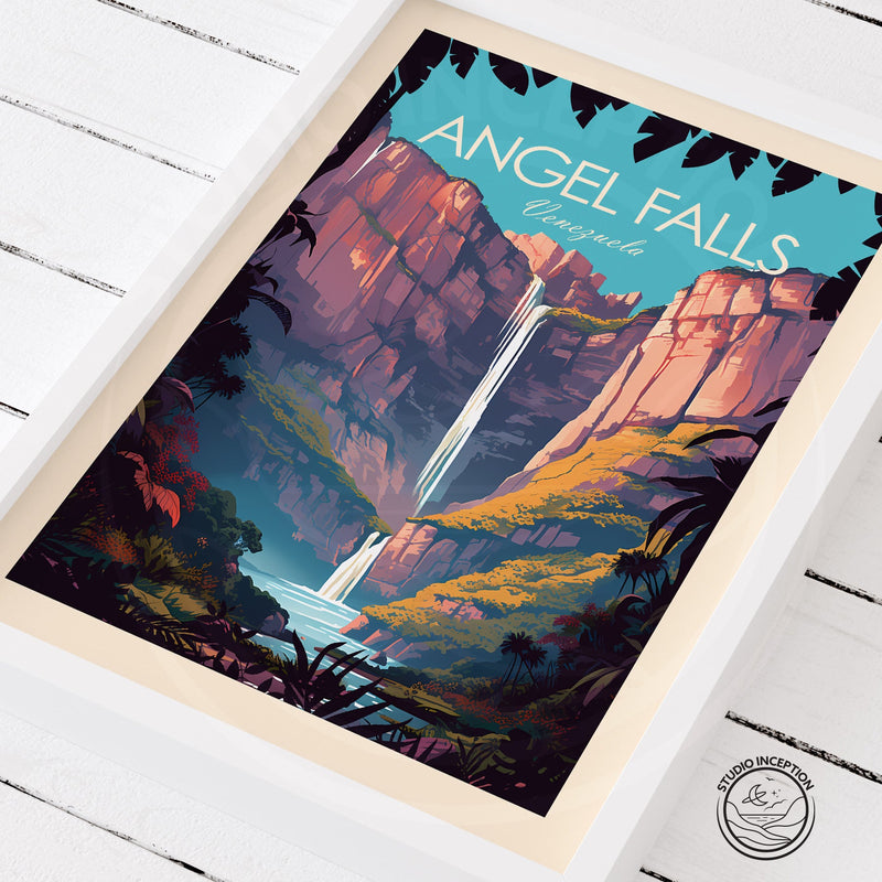 Angel Falls Venezuela Traditional Style Print