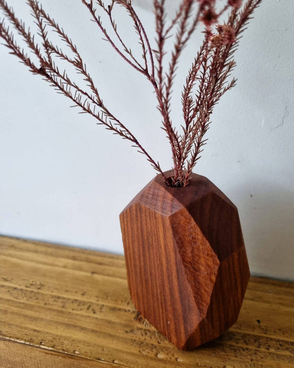 Carved mini vase