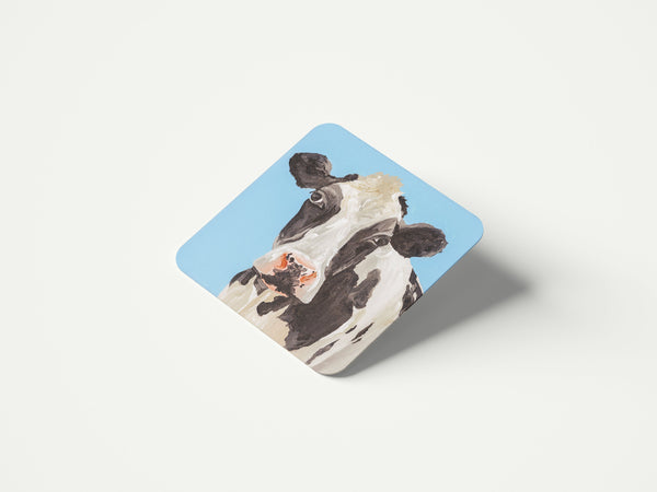 Blue Cow Coaster