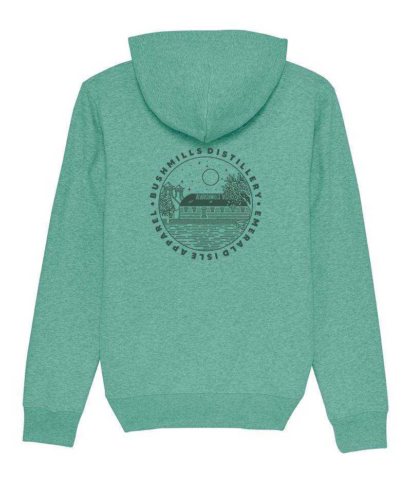 Heather Green Bushmills Pullover Pouch Hoodie