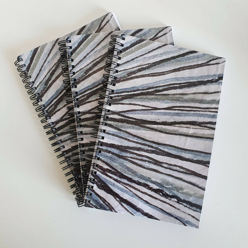 A5 Blank Notebook/Artbook - 'Lines of Thought' - Free P&P