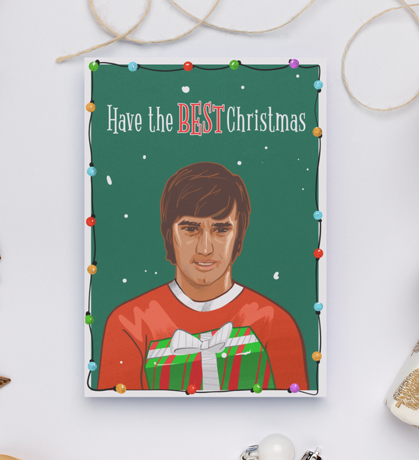 George Best - Man Utd Christmas Card