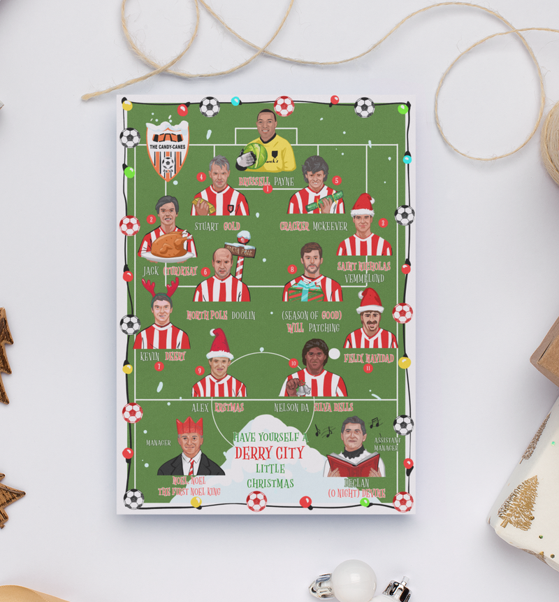 Derry City Festive XI Christmas Card