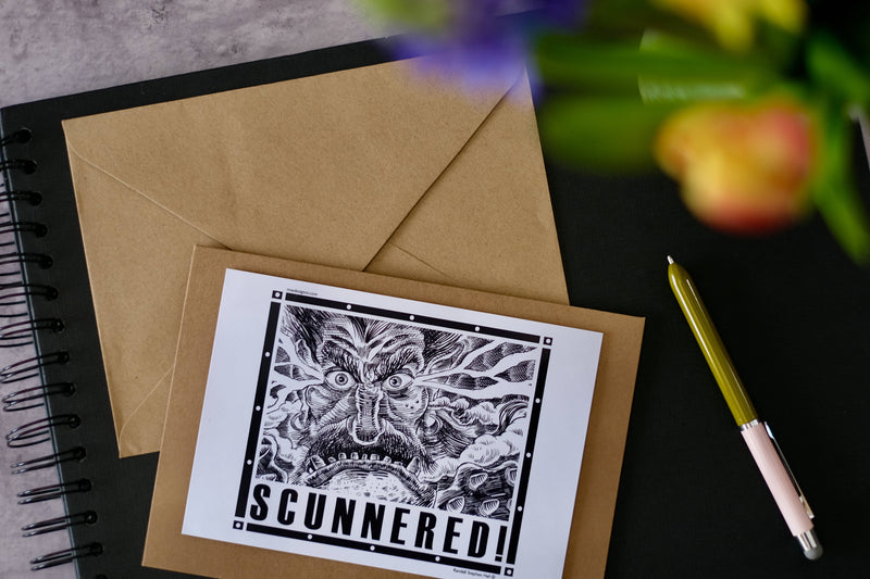 Ruff Roots "Scunnered" Greetings card