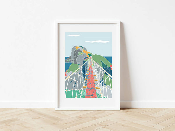 Carrick-a-Rede Rope Bridge A5 Print
