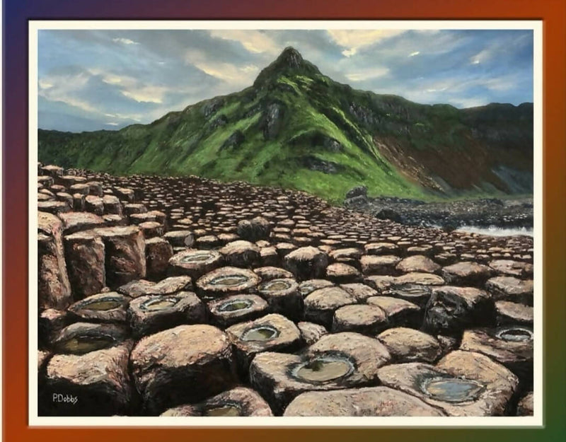 Giants Causeway Original Oil painting