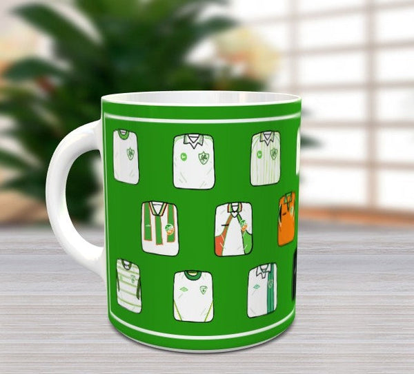 Republic of Ireland Historical Away Shirts Mug