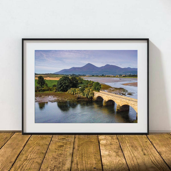 The Mournes from Dundrum Bridge
