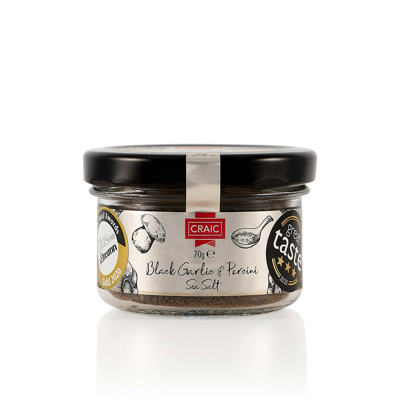 CRAIC Black Garlic & Porcini Sea Salt 70g