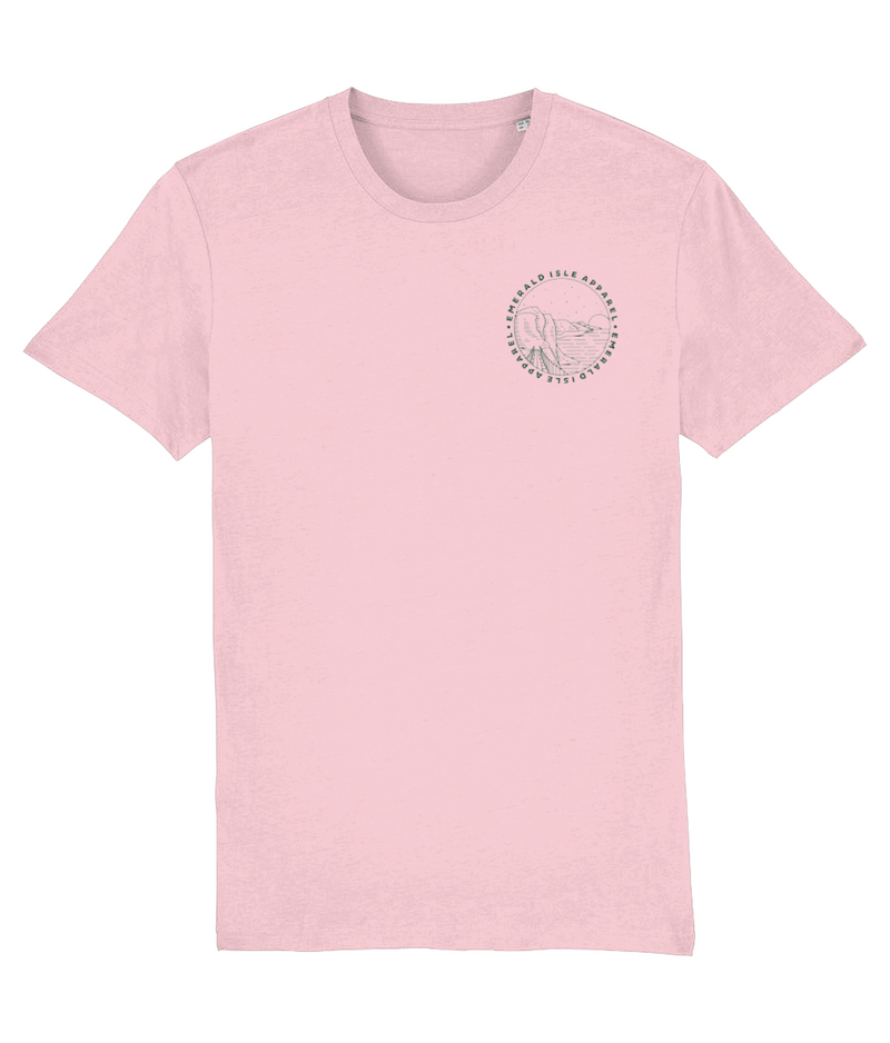 Cotton Pink Mussenden Temple Unisex T-Shirt