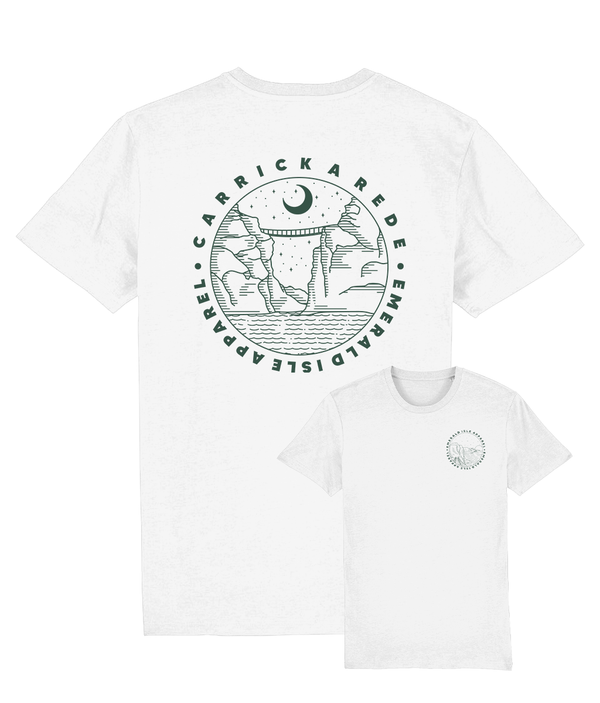 White Carrick-A-Rede Unisex T-Shirt