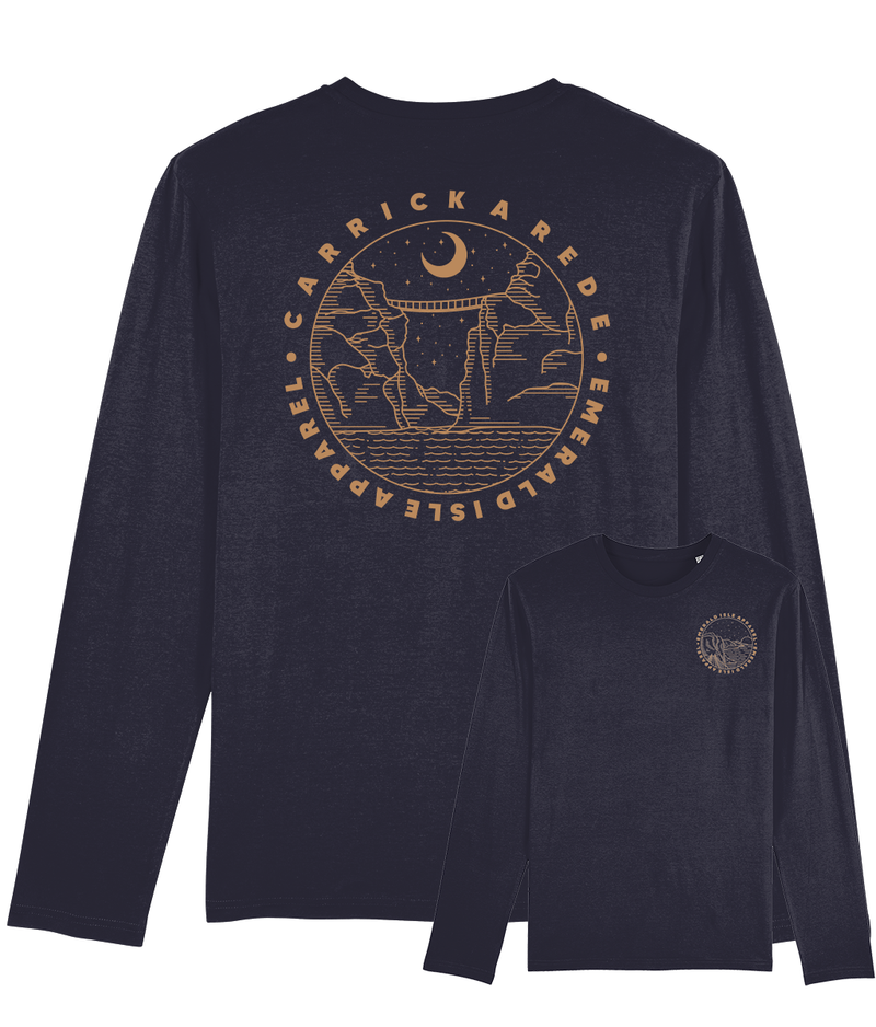 Navy Carrick-A-Rede Shuffler Long Sleeve T-Shirt