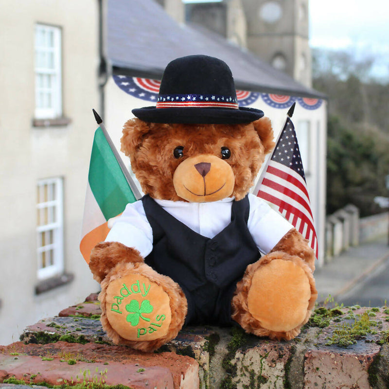 Limited Edition James - The 4th July Bear - Charming Irish Dressed Teddy Bear (Large 38cm / 15 in.)