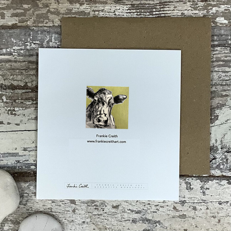 FARM ANIMALS COW Greeting Card