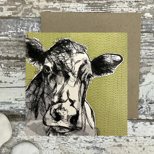 FARM ANIMALS COW Greeting Card