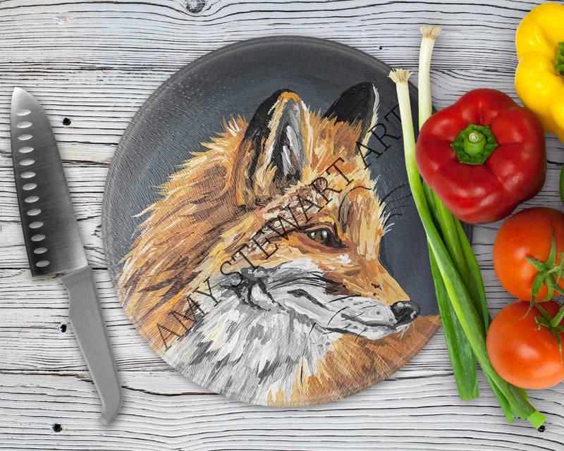 Fox Glass Chopping Board