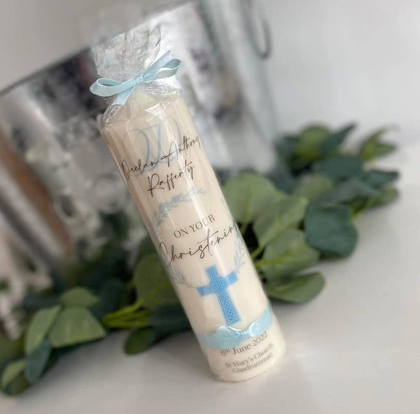Soy Wax Christening Candle - Personalised