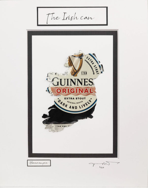 Guinness Original Can Map of Ireland