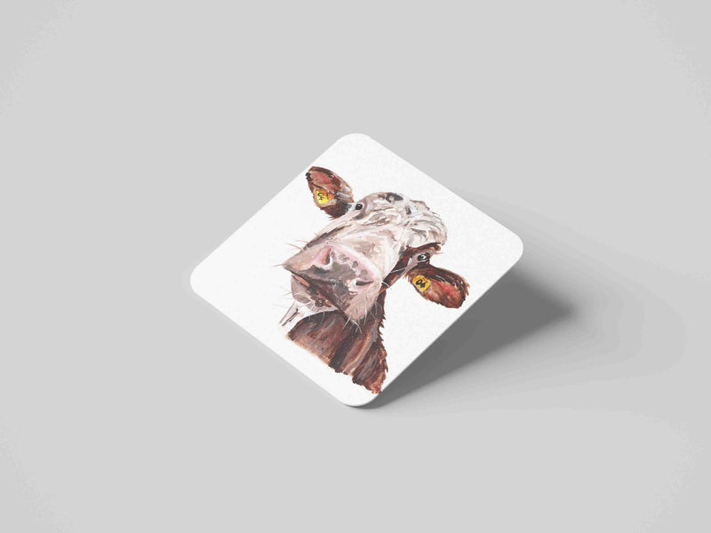 Hereford Cow Coaster