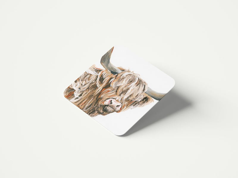 Highland Cow Coaster