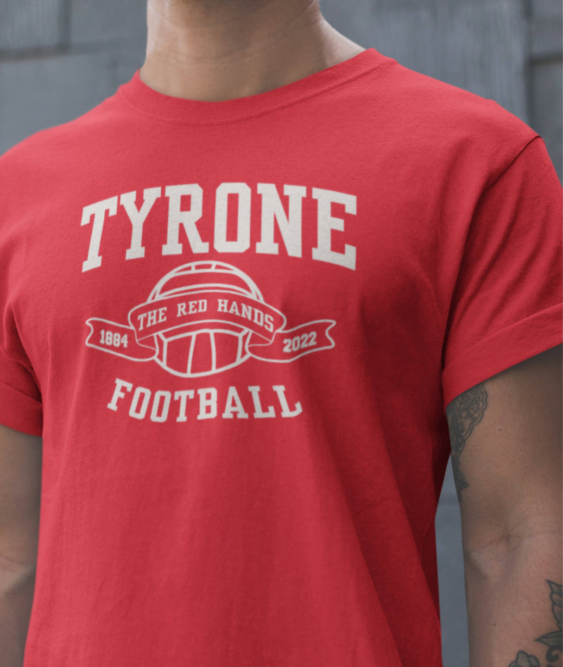 Tyrone Football - Adult T-Shirt - Red/White