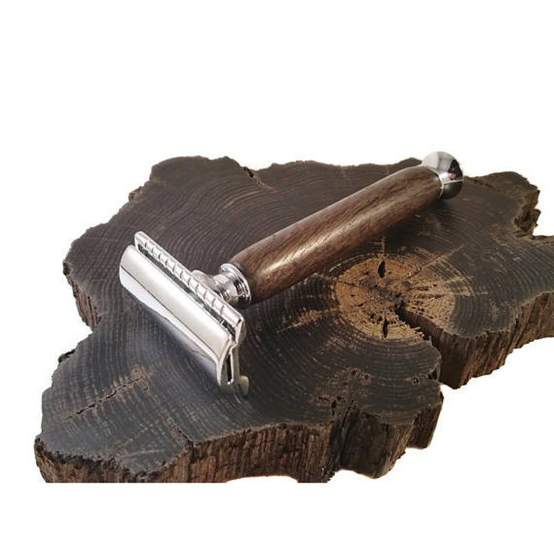 Irish Bog Oak shaving set