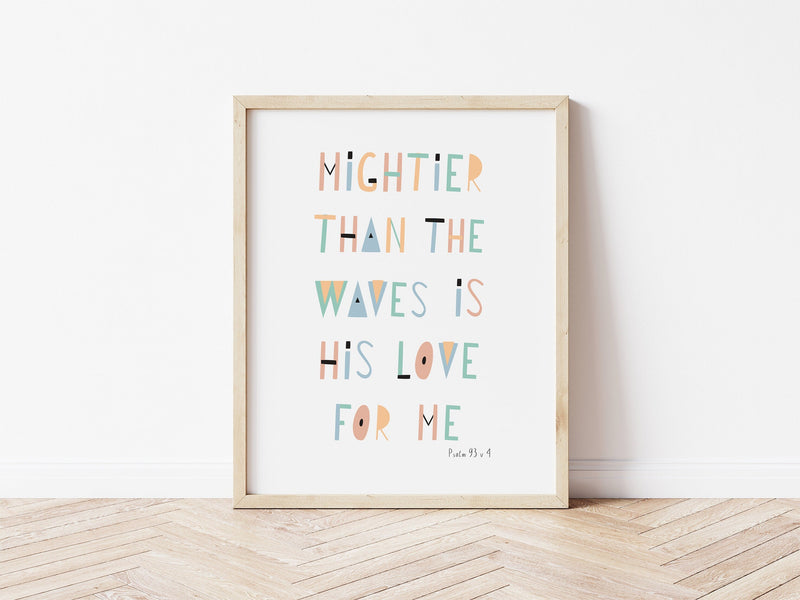 Mightier Than The Waves Is His Love For Me