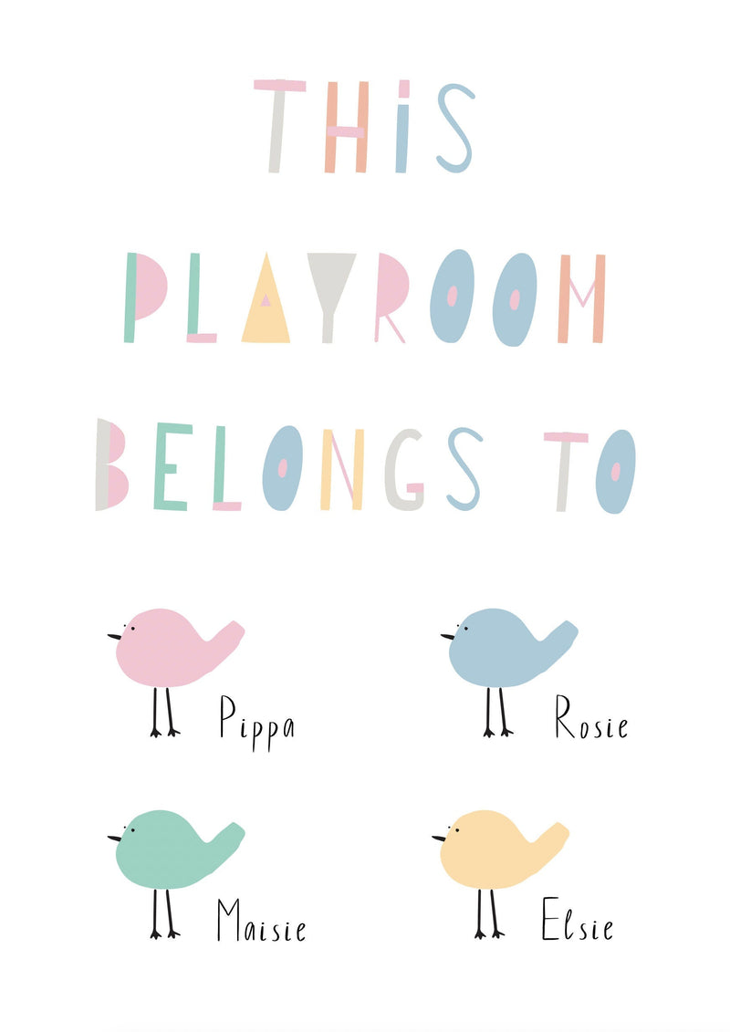 This Playroom Belongs to (birds)
